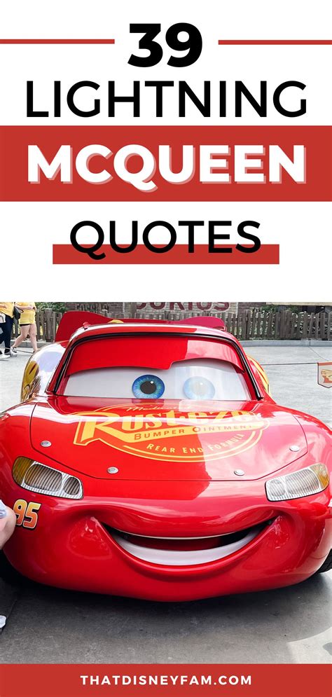 what is lightning mcqueen's saying.